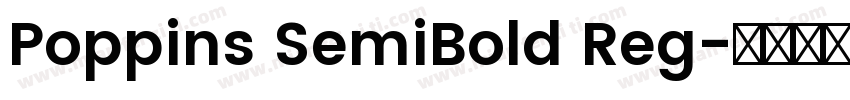 Poppins SemiBold Reg字体转换